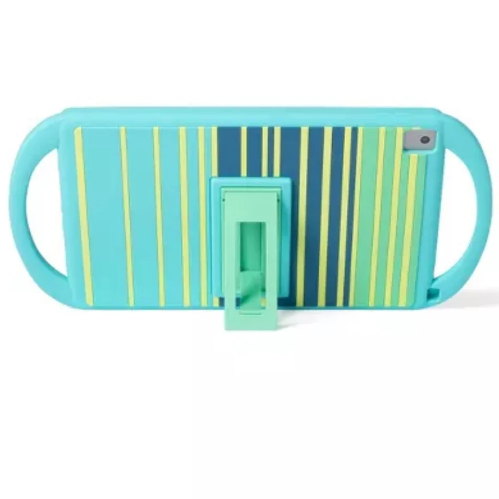 Komar Kids Blue/Green Stripes Kids'iPad Case w/Stand